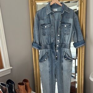 L'ATISTE Blue Denim Boiler Suit